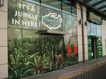 An example of Veesigns window graphics and external signage